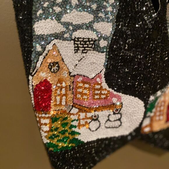 Bali Gem Sequence Christmas Vest - Picture 4 of 10